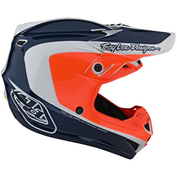 Image of Troy Lee Designs SKU 1091330 SE4 Polyacrylite Corsa Helmet Size: XS Colors: ORANGE (SKU 1091330)