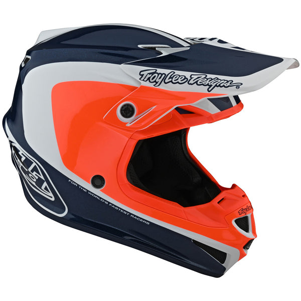 Image of Troy Lee Designs SKU 1091330 SE4 Polyacrylite Corsa Helmet Size: XS Colors: ORANGE (SKU 1091330)