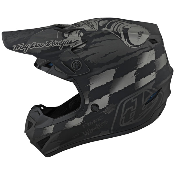 Image of Troy Lee Designs SKU 1092500 SE4 Polyacrylite Strike Helmet Size: XS Colors: GRAY (SKU 1092500)