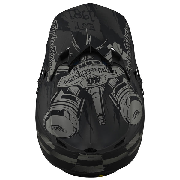 Image of Troy Lee Designs SKU 1092500 SE4 Polyacrylite Strike Helmet Size: XS Colors: GRAY (SKU 1092500)