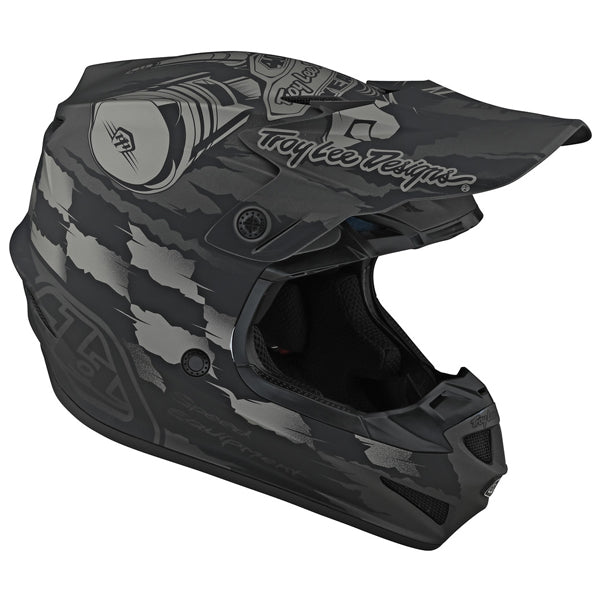 Image of Troy Lee Designs SKU 1092500 SE4 Polyacrylite Strike Helmet Size: XS Colors: GRAY (SKU 1092500)
