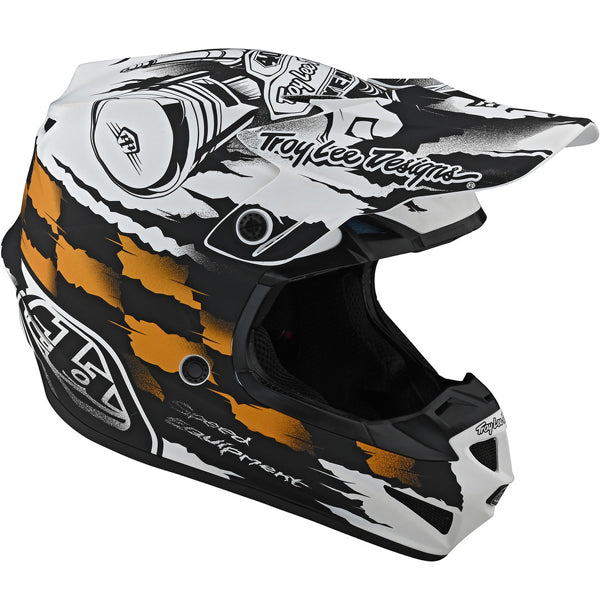 Image of Troy Lee Designs SKU 1092500 SE4 Polyacrylite Strike Helmet Size: XS Colors: GRAY (SKU 1092500)