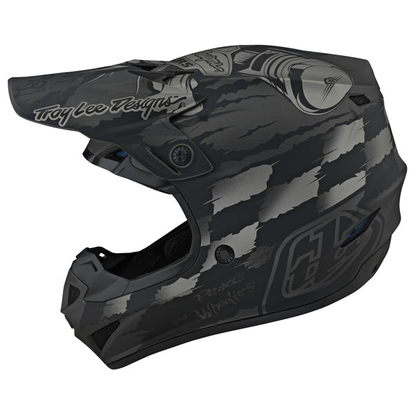 Image of Troy Lee Designs SKU 1122500 SE4 Polyacrylite Strike Helmet (Youth) Size: Y-MD Colors: GRAY (SKU 1122500)