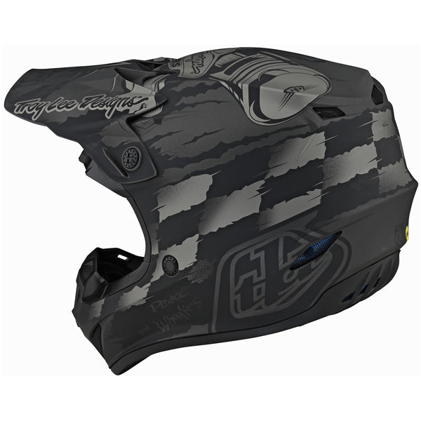 Image of Troy Lee Designs SKU 1122500 SE4 Polyacrylite Strike Helmet (Youth) Size: Y-MD Colors: GRAY (SKU 1122500)