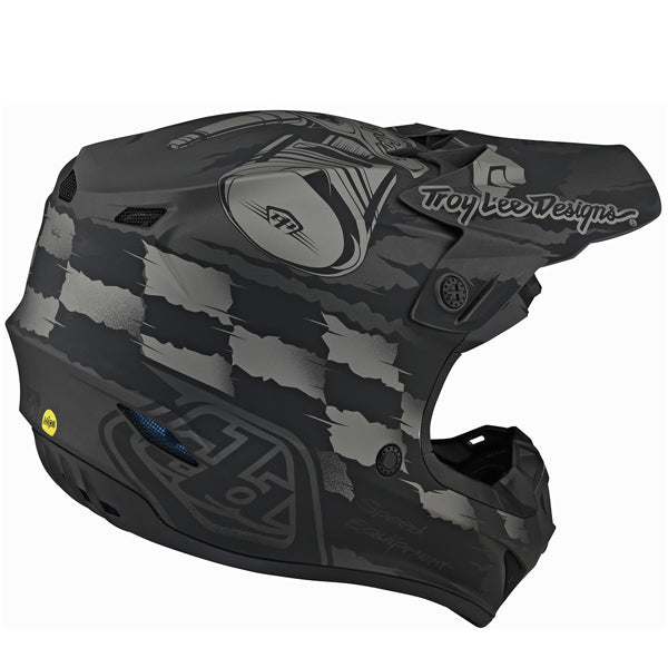 Image of Troy Lee Designs SKU 1122500 SE4 Polyacrylite Strike Helmet (Youth) Size: Y-MD Colors: GRAY (SKU 1122500)