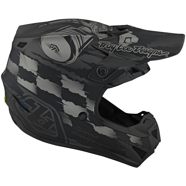 Image of Troy Lee Designs SKU 1122500 SE4 Polyacrylite Strike Helmet (Youth) Size: Y-MD Colors: GRAY (SKU 1122500)