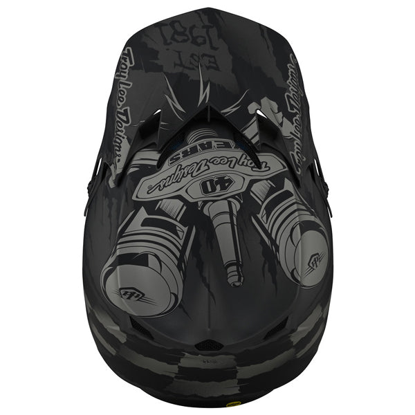 Image of Troy Lee Designs SKU 1122500 SE4 Polyacrylite Strike Helmet (Youth) Size: Y-MD Colors: GRAY (SKU 1122500)
