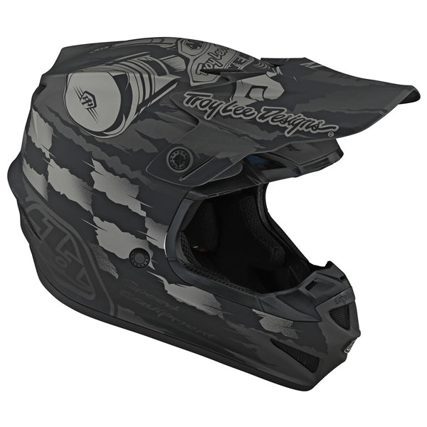 Image of Troy Lee Designs SKU 1122500 SE4 Polyacrylite Strike Helmet (Youth) Size: Y-MD Colors: GRAY (SKU 1122500)