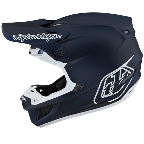 Image of Troy Lee Designs SKU 1714370 SE5 Carbon Stealth Helmet Size: XS Colors: NAVY (SKU 1714370)