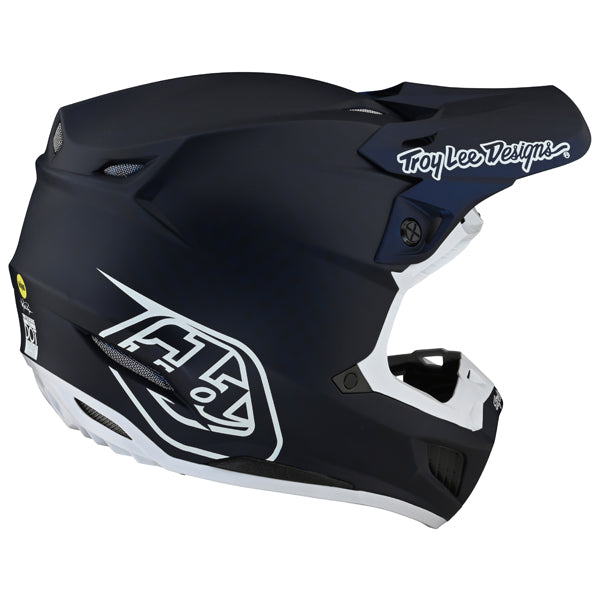 Image of Troy Lee Designs SKU 1714370 SE5 Carbon Stealth Helmet Size: XS Colors: NAVY (SKU 1714370)