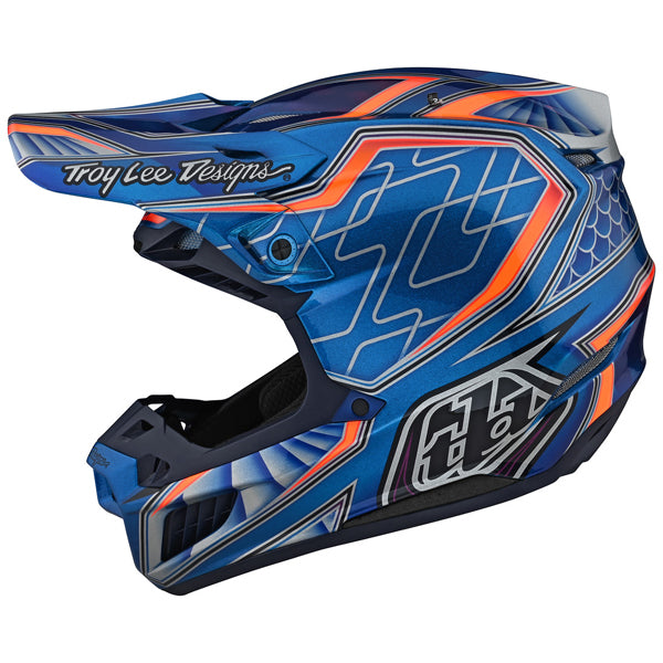 Image of Troy Lee Designs SKU 1829680 SE5 Composite Low Rider Helmet Size: XS Colors: BLUE (SKU 1829680)