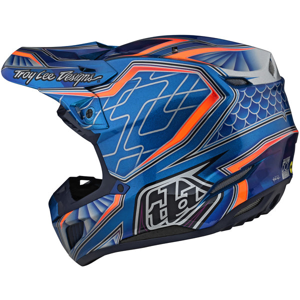 Image of Troy Lee Designs SKU 1829680 SE5 Composite Low Rider Helmet Size: XS Colors: BLUE (SKU 1829680)