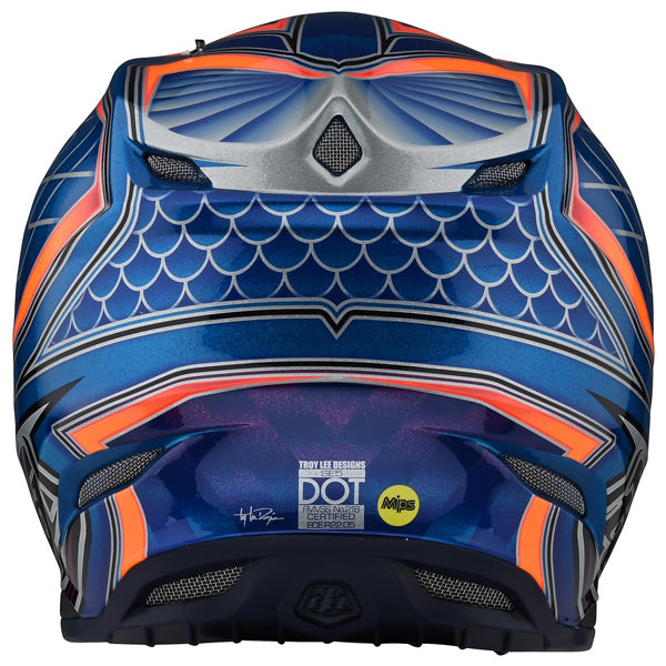 Image of Troy Lee Designs SKU 1829680 SE5 Composite Low Rider Helmet Size: XS Colors: BLUE (SKU 1829680)