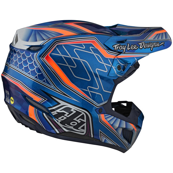 Image of Troy Lee Designs SKU 1829680 SE5 Composite Low Rider Helmet Size: XS Colors: BLUE (SKU 1829680)