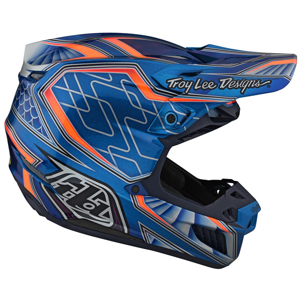 Image of Troy Lee Designs SKU 1829680 SE5 Composite Low Rider Helmet Size: XS Colors: BLUE (SKU 1829680)