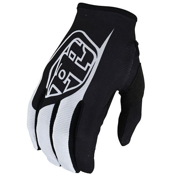 Product image of Troy Lee Designs mx22 gp gloves 0011 TLD GP GLOVE SOLID BLK 01 00x 10ba4324 61fb 46d3 ade7 ca5e189d51be motocross gloves showing fit, construction, and colorway | Available at BTO Sports