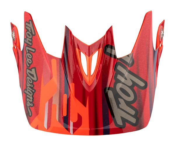 Image of Troy Lee Designs SKU 1570934 D3 Helmet Visors Colors: Finishline Yellow/Blue 14 (SKU 2435)