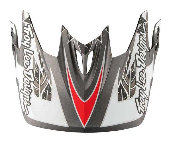 Image of Troy Lee Designs SKU 1570934 D3 Helmet Visors Colors: Finishline Yellow/Blue 14 (SKU 2435)