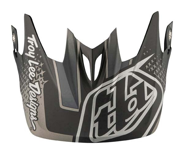 Image of Troy Lee Designs SKU 1570934 D3 Helmet Visors Colors: Finishline Yellow/Blue 14 (SKU 2435)