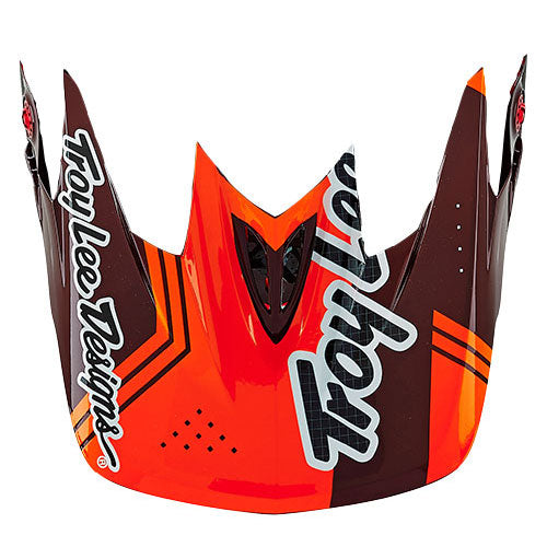 Image of Troy Lee Designs SKU 1570934 D3 Helmet Visors Colors: Finishline Yellow/Blue 14 (SKU 2435)