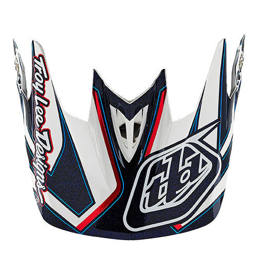 Image of Troy Lee Designs SKU 1570934 D3 Helmet Visors Colors: Finishline Yellow/Blue 14 (SKU 2435)