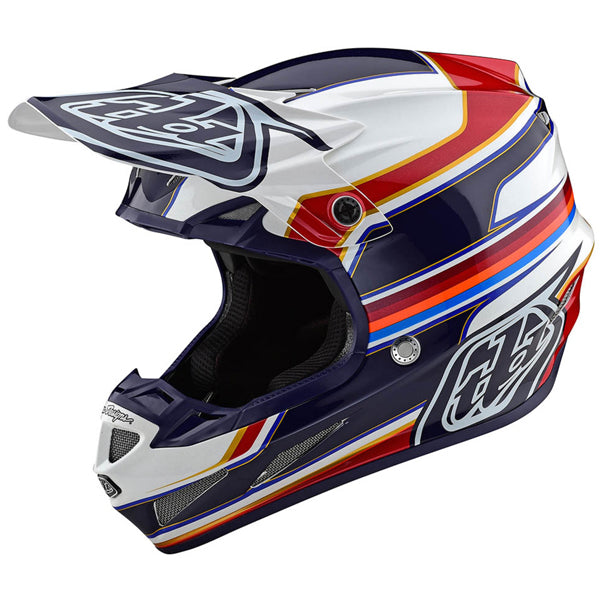 Image of Troy Lee Designs SKU 1017750 SE4 Composite Speed Helmet Size: MD Colors: Yellow / Gray (SKU 1017750)