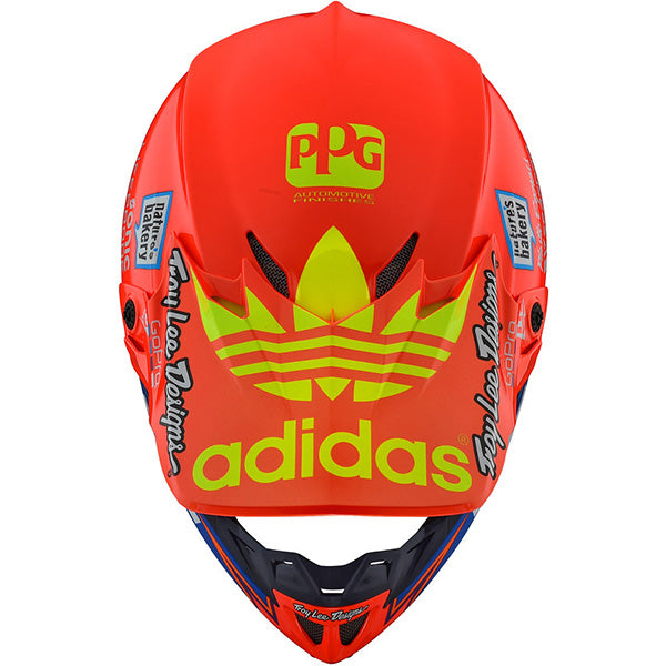Image of Troy Lee Designs SKU 1016720 SE4 Composite Team Edition 2 Helmet Size: M Colors: Orange/Blue (SKU 1016720)