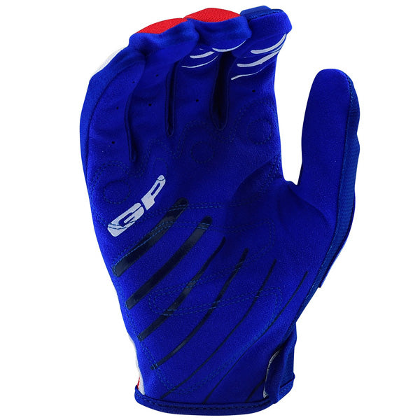 Product image of Troy Lee Designs yamaha glove2 64cdeeab 27af 4150 a84b f2a945e00135 motocross gloves showing fit, construction, and colorway | Available at BTO Sports