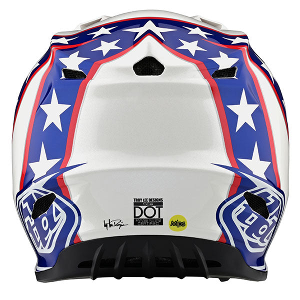 Image of Troy Lee Designs SKU 1019900 SE4 Composite LE Evel Knievel Helmet Size: MD Colors: White (SKU 1019900)