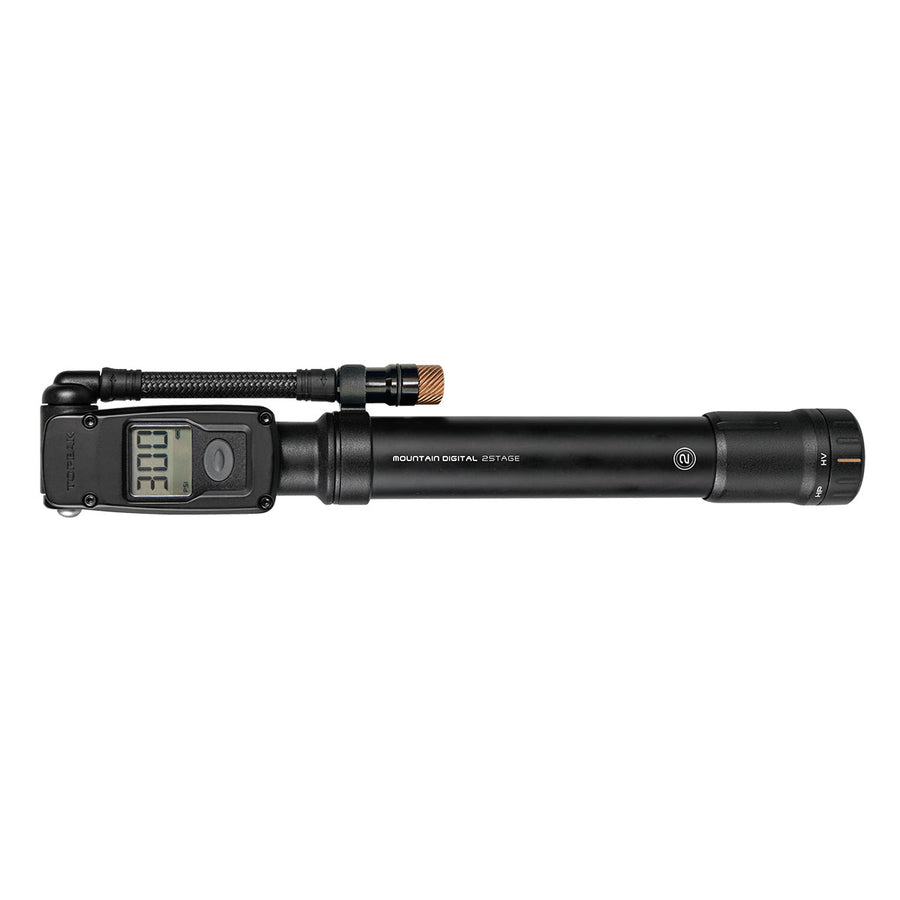 Topeak - Mountain Digital 2 Stage Pump (MTB) - Black - 260mm - SKU: TMTD-2STG