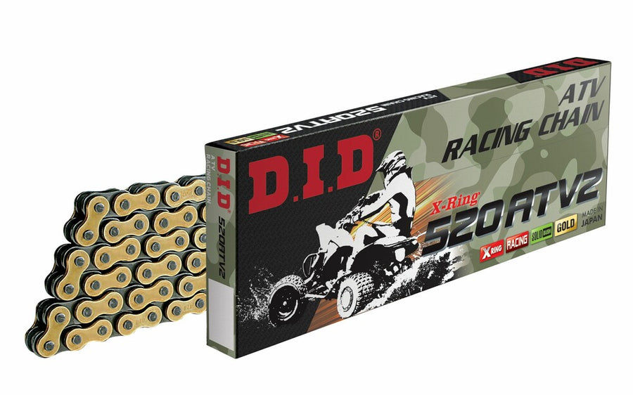 High-resolution studio image of D.I.D. - 520 ATV2 Chain; showing overall shape and visible design details; SKU 690-35096