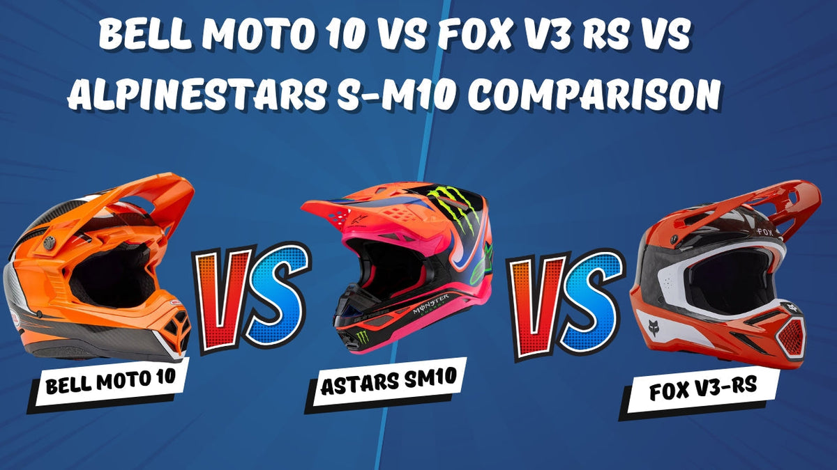 Bell Moto 10 vs Fox V3 RS vs Alpinestars S-M10 Comparison