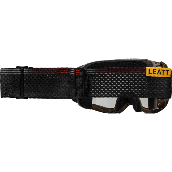 8026102030 - Leatt - Velocity 4.0 X-Flow Goggles (MTB) - colors: Lager Yellow - Clear 83 VLT, Stripe Black/White - Clear 83 VLT, Timber Brown - Clear 83 VLT pro