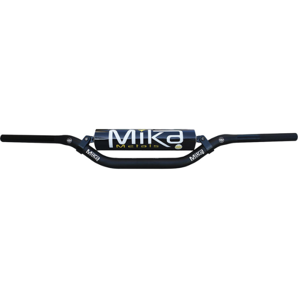 Studio image on a white background of Mika Metals, Pro Series 1 1/8" Handlebars, showing overall shape and visible design details, Colors: Black, White, SKU 205-6041W