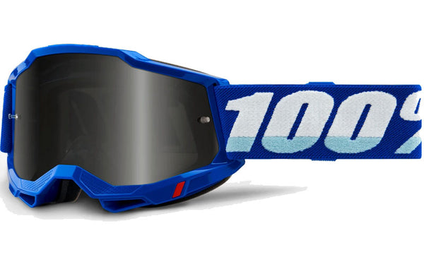 Studio image on a white background of 100%, Accuri 2 Sand Goggle w/ Smoke Lens, Goggles, SKU 610-5215, color options Black, Smoke Lens, Fluo Yellow, Smoke Lens, Neon Orange, Smoke Lens, Blue, Smoke Lens