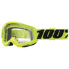 Product photo of 100%, Strata 2 Goggle (Clear Lens) (Youth), Goggles, SKU 610-5248, color options Black, Neon Yellow, Neon Orange, Pink, White, Red, Blue, Yellow and more