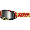 Product photo of 100%, Racecraft 2.0 Goggle (Mirror Lens), Goggles, SKU 26013080, color options Arbis, Mirror Silver Lens, Mayfair, Mirror Silver Lens, Maho, Silver Flash Lens, Concordia, Mirror Blue Lens, Airblast, Mirror Silver Lens, Blue, Mirror Blue Lens, Fremont, Mirror Blue Lens, Red, Mirror Red Lens and more