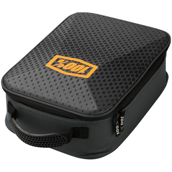 Detailed studio photograph of 100%, Goggle Case, Goggle Bags, color options Valise, Crush, Cornerstone, Geo, Louis, Tech