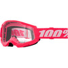 Studio product photo on a neutral background of 100%, Strata 2 Goggle (Clear Lens) (Youth), Goggles, SKU 5651100150, color options Black, Neon Yellow, Neon Orange, Pink, White, Red, Blue, Yellow and more