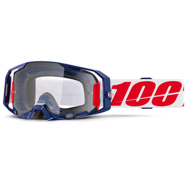 Studio image on a white background of 100%, Armatic Goggle, Goggles, SKU 5661208700, color options Caldwell, Turo, Toyoko, Black, RapidRacer, Pitch, Mach Z, Best and more