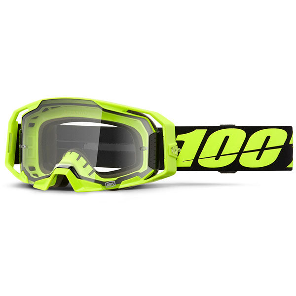 Detailed studio photograph of 100%, Armatic Goggle, Goggles, SKU 5661101300, color options Caldwell, Turo, Toyoko, Black, RapidRacer, Pitch, Mach Z, Best and more