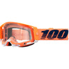 Clean studio photo on a white background of 100%, Racecraft 2.0 Goggle (Clear Lens), Goggles, SKU 26013257, color options Concordia, Battleship, Snowbird, Topo, Kalkuta, Neon Yellow, Fluo Yellow, Panam and more