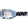 Catalog studio image of 100%, Racecraft 2.0 Goggle (Clear Lens), Goggles, SKU 26013259, color options Concordia, Battleship, Snowbird, Topo, Kalkuta, Neon Yellow, Fluo Yellow, Panam and more