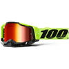 Studio product photo on a neutral background of 100%, Racecraft 2.0 Goggle (Mirror Lens), Goggles, SKU 5632100100, color options Arbis, Mirror Silver Lens, Mayfair, Mirror Silver Lens, Maho, Silver Flash Lens, Concordia, Mirror Blue Lens, Airblast, Mirror Silver Lens, Blue, Mirror Blue Lens, Fremont, Mirror Blue Lens, Red, Mirror Red Lens and more