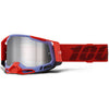 Clean studio photo on a white background of 100%, Racecraft 2.0 Goggle (Mirror Lens), Goggles, SKU 5632205900, color options Arbis, Mirror Silver Lens, Mayfair, Mirror Silver Lens, Maho, Silver Flash Lens, Concordia, Mirror Blue Lens, Airblast, Mirror Silver Lens, Blue, Mirror Blue Lens, Fremont, Mirror Blue Lens, Red, Mirror Red Lens and more