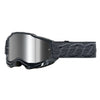 Studio product photo on a neutral background of 100%, Accuri 2.0 Goggle (Mirror Lens), Goggles, SKU 26012820, color options Fairbanks, Mirror True Gold Lens, Samba, Mirror Silver Lens, 2028, Mirror Blue Lens, Yumiko, Mirror Silver Lens, Torken, Mirror Red Lens, Risland, Mirror True Gold Lens, Razza, Mirror Silver Lens, Neon Yellow, Mirror Silver Lens and more