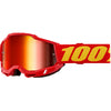 Clean studio photo on a white background of 100%, Accuri 2.0 Goggle (Mirror Lens), Goggles, SKU 610-5210, color options Fairbanks, Mirror True Gold Lens, Samba, Mirror Silver Lens, 2028, Mirror Blue Lens, Yumiko, Mirror Silver Lens, Torken, Mirror Red Lens, Risland, Mirror True Gold Lens, Razza, Mirror Silver Lens, Neon Yellow, Mirror Silver Lens and more