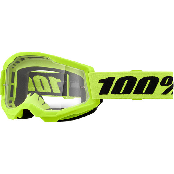 Product photo of 100%, Strata 2.0 Goggle (Clear Lens), Goggles, SKU 610-5232, color options Black, Navy, War Camo, Pink, White, Red/Red, Neon Orange, Solar Eclipse and more