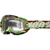 Product photo of 100%, Strata 2.0 Goggle (Clear Lens), Goggles, SKU 610-5231, color options Black, Navy, War Camo, Pink, White, Red/Red, Neon Orange, Solar Eclipse and more