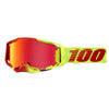 Studio product photo on a neutral background of 100%, Armega Goggle w/ HiPER Lens, Goggles, SKU 26013133, color options Crenshaw, HiPER Mirror Purple Lens, United, HiPER Mirror Red/Blue Lens, Acosta, HiPER Mirror Silver Lens, Glory, HiPER Mirror Red Lens, X-Ray, HiPER Mirror Silver Lens, Kloug, HiPER Mirror Dark Red Lens, Blacktail, HiPER Mirror Silver Lens, Racr, HiPER Mirror Silver Lens and more